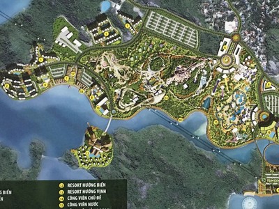 Phối cảnh một dự án thành phần sẽ đầu tư vào đảo Cát Bà, Hải Phòng. Ảnh: Thanh Tân