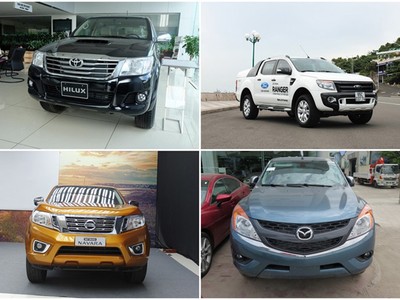 Có đến 99,6% xe bán tải về Việt Nam được nhập khẩu từ thị trường Thái Lan