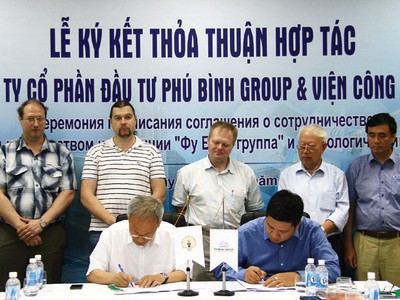 Phú Bình ký kết thỏa thuận chuyển giao công nghệ liên quan đến môi trường