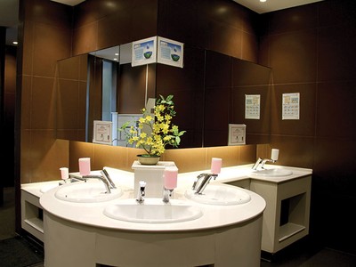 Nhà vệ sinh mang tính thẩm mỹ rất cao
