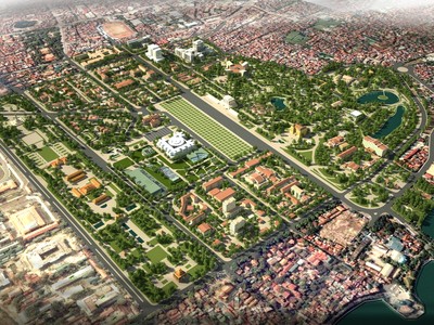 Phối cảnh Khu trung tâm chính trị Ba Đình