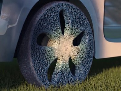 Lốp xe tới từ tương lai, không bao giờ cần thay thế