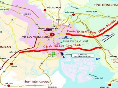Theo quy hoạch 2 tuyến cao tốc Tp.HCM – Long Thành – Dầu Giây và Bến Lức – Long Thành sẽ kết nối thông qua tuyến cao tốc Biên Hòa - Vũng Tàu.