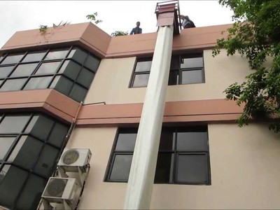 Hệ thống ống thoát hiểm cho các tòa nhà khi có cháy