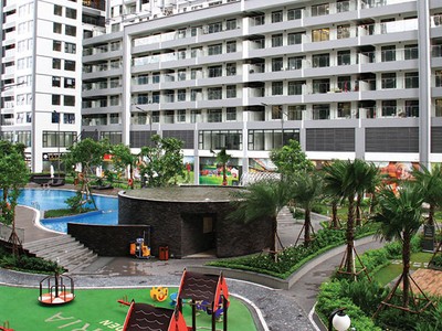 Không gian xanh tại Imperia Garden. Ảnh: Nguyễn Thành