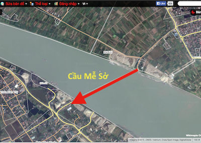Vị trí cầu Mễ Sở