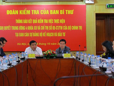 “Bộ Kế hoạch và Đầu tư phải liên tục đi đầu trong công tác cải cách, trong đổi mới”