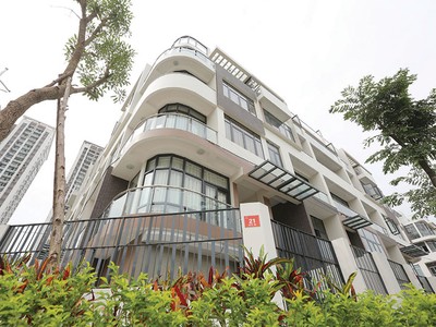 Nhà phố Mon Streets có vị trí rất đắc địa tại Mỹ Đình, Ảnh: Dũng Minh 