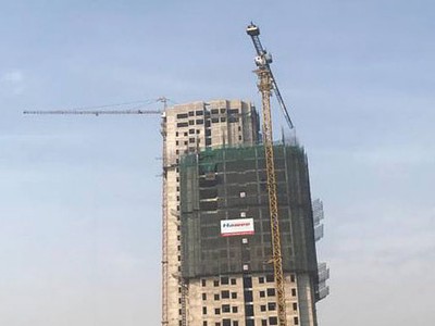 Khu cao tầng của dự án đang bước vào giai đoạn hoàn thiện