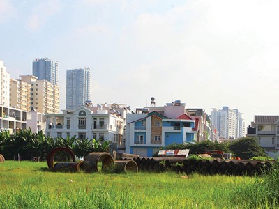 Tại một số khu vực ở TP.HCM, nên đất 36 m2 đã được tách thửa.Ảnh: Lê Toàn