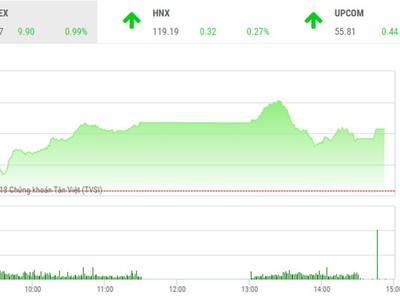 Phiên chiều 3/1: Áp lực chốt lời gia tăng, VN-Index vẫn đứng vững trên ngưỡng 1.000 điểm