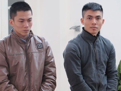 Bị cáo Đào Hoàng Hải và bị cáo Nguyễn Anh Thắng 
