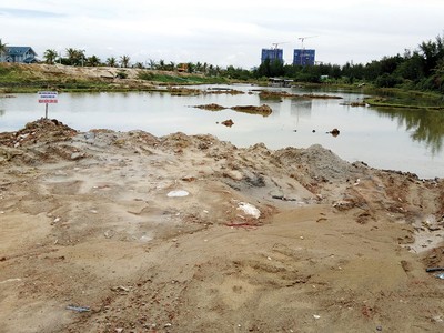 Một đoạn sông Cổ Cò trước đây đã bị bồi lấp