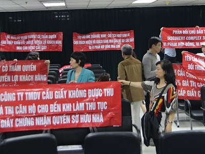 Nhiều khách hàng Dự án Discovery Complex đã đóng 100% tiền nhưng vẫn chưa được nhận nhà