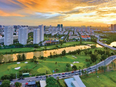 Thị trường bất động sản khu Nam TP.HCM có nhiều dấu hiệu tăng trưởng trở lại. Ảnh: Gia Huy