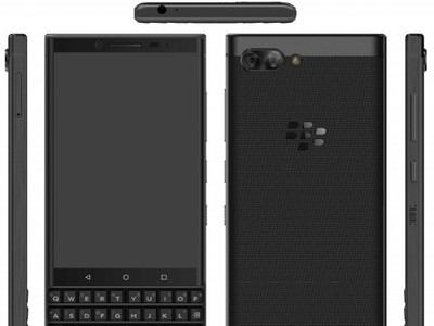 BlackBerry KeyTwo với kiểu dáng giống KeyOne. Ảnh: Gsmarena.com