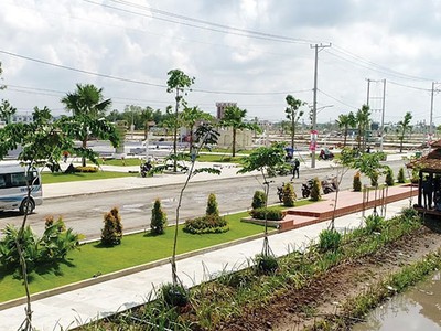 Dự án Cát Tường Phú Sinh có quy mô 122 ha đã hoàn thiện hạ tầng cơ sở và thu hút hàng ngàn khách hàng về sinh sống