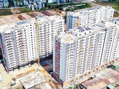 Các dự án xây xong mới bán như Him Lam Phú An rất hiếm. 