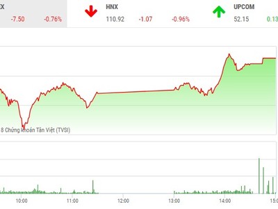 Phiên chiều 26/6: Cổ phiếu nhỏ khởi sắc, VN-Index hãm đà rơi