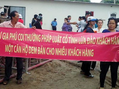 Hàng trăm khách hàng đang mắc kẹt tại Dự án Chung cư Gia Phú