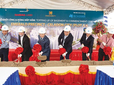 Hòa Bình liên tiếp được chọn thực hiện 3 gói thầu của Dự án Celadon City (giai đoạn 1, 2, 3) 
