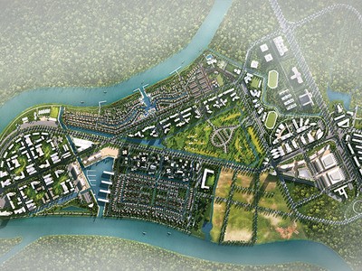 Phối cảnh dự kiến Dự án Waterpoint Long An