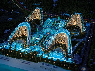 Phối cảnh dự án The Arena nhìn từ trên cao.