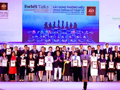 40 thương hiệu giá trị nhất Việt Nam năm 2018 do Forbes bình chọn