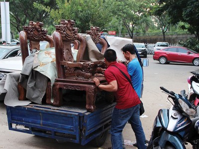 Đồ gỗ nội thất Việt Nam đang được nhiều khách hàng Âu, Mỹ lựa chọn. Ảnh: Việt Dũng