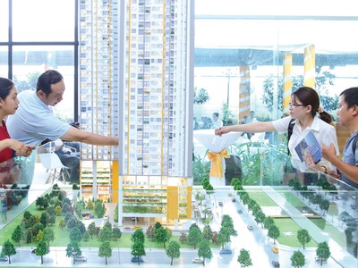 Dự án Phú Đông Premier tại thị xã Dĩ An là dự án có chiều cao nhất Bình Dương hiện nay. Ảnh: Gia Huy 