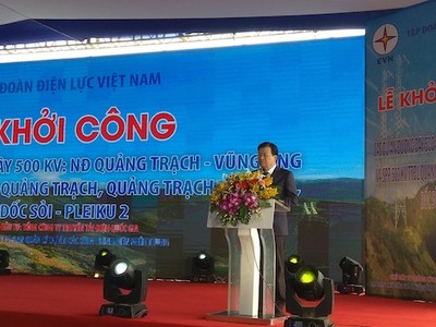 Phó thủ tướng Chính phủ Trịnh Đình Dũng phát lệnh khởi công