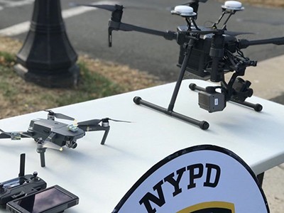 Máy bay không người lái (UAV) của cảnh sát New York. Ảnh: NYPD.