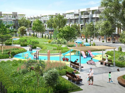 Những khoảng xanh lớn tại dự án tạo môi trường sống trong lành, thân thiện cho cộng đồng cư dân Him Lam Green Park