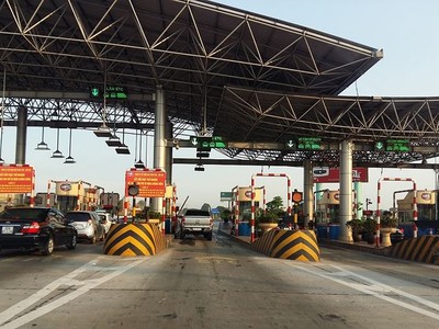 Trạm thu phí hoàn vốn cho Dự án nâng cấp tuyến Pháp Vân - Cầu Giẽ.
