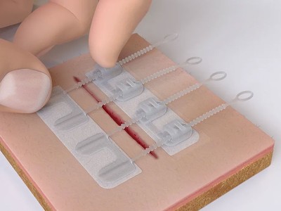 Miếng dán giúp khép vết thương hở mau lành hơn và không đẻ lại sẹo