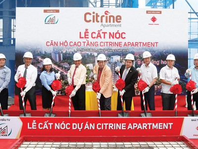 Cất nóc dự án căn hộ Citrine Apartment