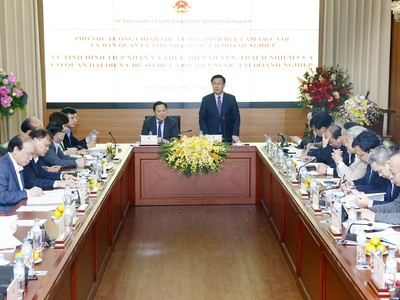 Phó Thủ tướng Vương Đình Huệ phát biểu tại cuộc họp (Ảnh: VGP/Thành Chung)