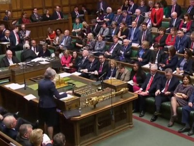 Quốc hội Anh trước khi bỏ phiếu cho các phương án lựa chọn Brexit
