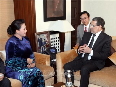 Chủ tịch Quốc hội Nguyễn Thị Kim Ngân hội kiến Thủ tướng Morocco Saadeddine Othmani