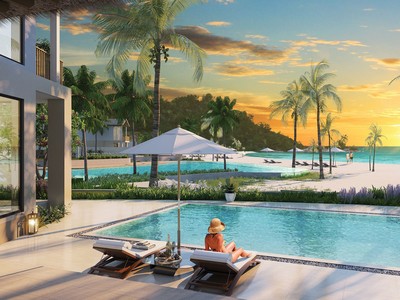 Ảnh phối cảnh villa siêu sang của Sun Premier Village Kem Beach Resort