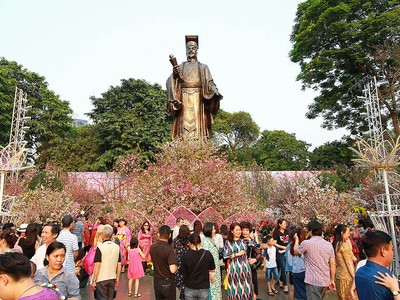 Hàng ngàn người nô nức tới dự Lễ hội hoa anh đào Nhật Bản 2019