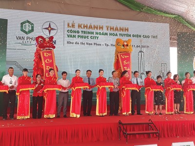 Đại Phúc hạ ngầm lưới điện cao thế đi qua Dự án Vạn Phúc City