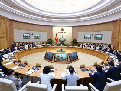 Toàn cảnh một phiên họp Chính phủ. (Ảnh: Thống Nhất/TTXVN)