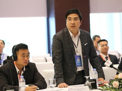 Ông Nguyễn Trung Dũng, Tổng giám đốc BK-Holding phát biểu tại hội thảo. 