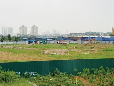 Mặt bằng dự án nằm trong Khu đô thị Nam Thăng Long