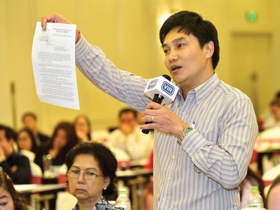 Một cư dân cho biết, tại chung cư của ông, dù đã có rất nhiều quyết định cưỡng chế nhưng chủ đầu tư vẫn không bàn giao quỹ bảo trì. Ảnh: Lê Toàn