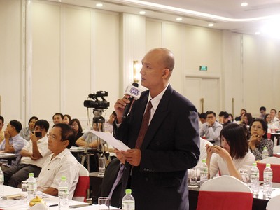 Ông Nguyễn Thanh Tâm, Phó tổng giám đốc Công ty CPG phát biểu tại Tọa đàm