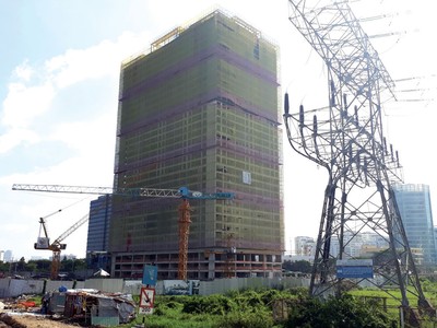 Block A hiện chưa được triển khai vì vướng trụ điện. 