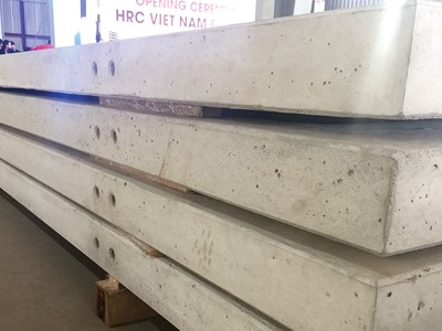 Nhìn có vẻ nhiều lợi thế, nhưng tấm tường bê tông được đánh giá khó đánh bại được gạch nung truyền thống. Ảnh: Nhất Nam