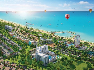 Phối cảnh tổng thể Tổ hợp Du lịch nghỉ dưỡng giải trí NovaWorld Phan Thiet